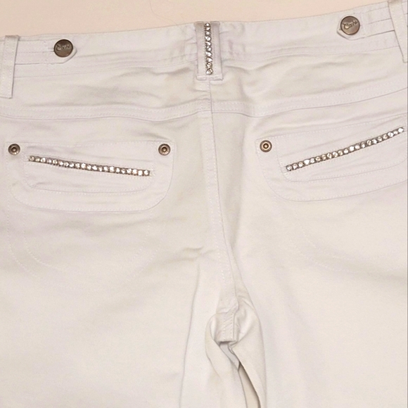 Brand new rhinestone white jeans - Picture 2 of 2